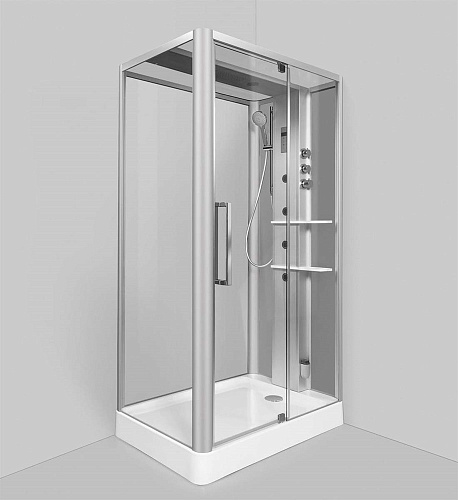 Душевая кабина AM.PM Awe W15C-804-120MTE 120х80 см, с гидромассажем и паром Душевая кабина AM.PM Awe W15C-804-120MTE 120х80 см, с гидромассажем и паром