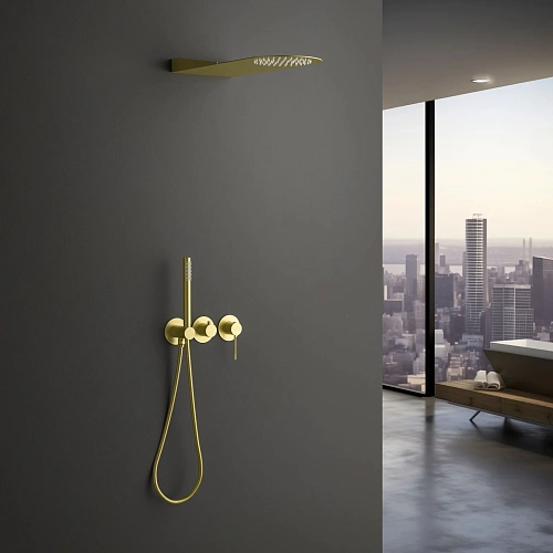 Душевая система Timo Saona SX-2340/17SM встраиваемая золото матовое Душевая система Timo Saona SX-2340/17SM встраиваемая золото матовое