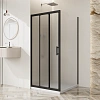Душевой уголок BelBagno UNO-195-AHF-31-120/90-P-NERO 120x90 см, профиль черный, стекло рифленое Душевой уголок BelBagno UNO-195-AHF-31-120/90-P-NERO 120x90 см, профиль черный, стекло рифленое
