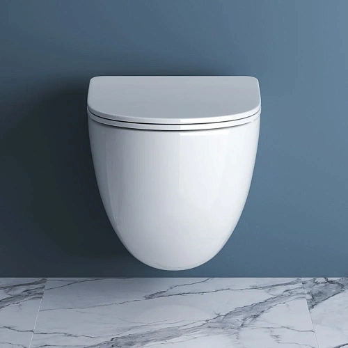 Унитаз подвесной BelBagno AMANDA BB051CHR/BB051SC безободковый с сиденьем Унитаз подвесной BelBagno AMANDA BB051CHR/BB051SC безободковый с сиденьем