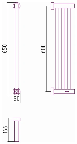 Полотенцесушитель электрический Сунержа Хорда 4.0 600х166 30-0834-0600 Матовый белый Полотенцесушитель электрический Сунержа Хорда 4.0 600х166 30-0834-0600 Матовый белый
