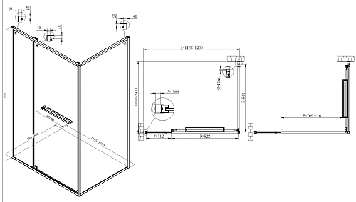 Душевой уголок Vincea Tesi VSRW-7TS9012CL 1200x900 хром, стекло прозрачное Душевой уголок Vincea Tesi VSRW-7TS9012CL 1200x900 хром, стекло прозрачное