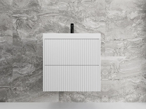 Тумба под раковину Style Line Стокгольм 60, Classic 60 белый рифленый софт, PUSH подвесная ЛС-00002307 Тумба под раковину Style Line Стокгольм 60, Classic 60 белый рифленый софт, PUSH подвесная ЛС-00002307