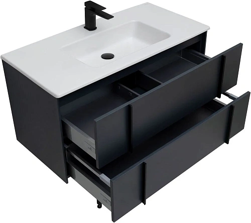 Тумба под раковину Allen Brau Reality 100 1.32007.AM антрацит матовый Тумба под раковину Allen Brau Reality 100 1.32007.AM антрацит матовый