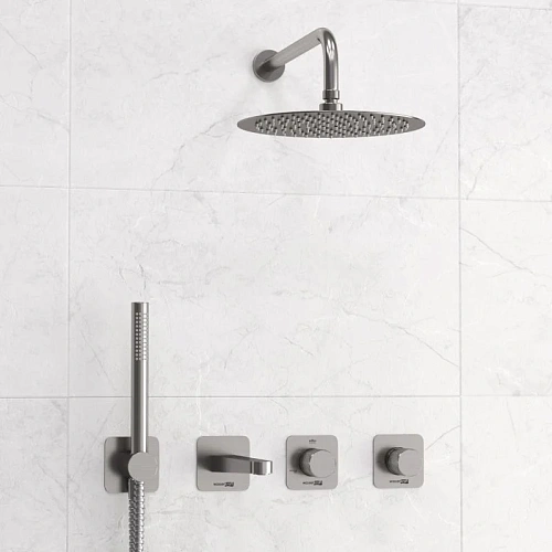 Душевая система WasserKRAFT A6451.297.298.097.121.275.100.276 встраиваемая никель Душевая система WasserKRAFT A6451.297.298.097.121.275.100.276 встраиваемая никель