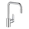 Смеситель для кухни GROHE Eurodisc Cosmopolitan, высокий излив, хром (31122004)