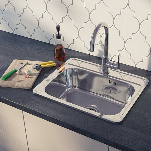 Кухонная мойка IDDIS Basic (BAS53P0i77) из нержавеющей стали Кухонная мойка IDDIS Basic (BAS53P0i77) из нержавеющей стали