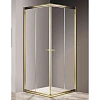 Душевой уголок CEZARES GIUBILEO-A-2-100-SCORREVOLE-C-G 100x100см стекло прозрачное, профиль золото