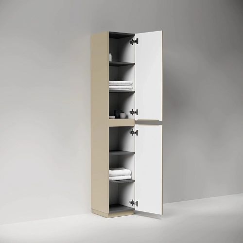 Шкаф-пенал SANCOS Folk Floor PFL35FCP 350х350х1880 мм капучино, напольный Шкаф-пенал SANCOS Folk Floor PFL35FCP 350х350х1880 мм капучино, напольный