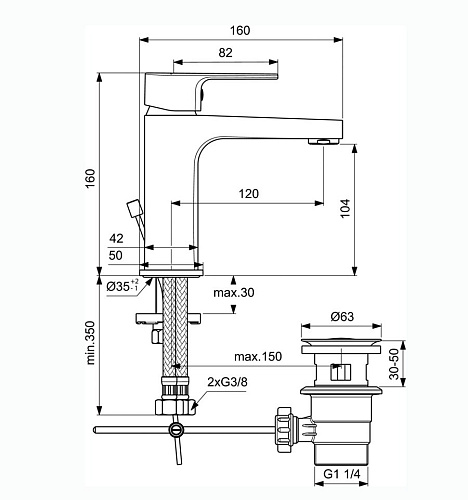 Комплект смесителей Ideal Standard Esla BC264AA Комплект смесителей Ideal Standard Esla BC264AA