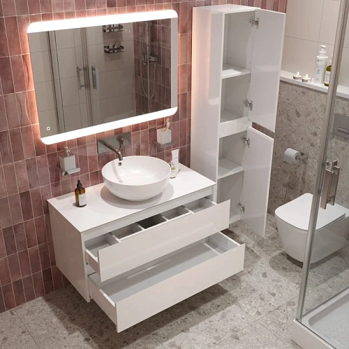 Тумба со столешницей и раковиной BelBagno KRAFT 80 kraft80bo-kepbo-1077-set подвесная KRAFT80BO-KEPBO-1077-SET Тумба со столешницей и раковиной BelBagno KRAFT 80 kraft80bo-kepbo-1077-set подвесная KRAFT80BO-KEPBO-1077-SET