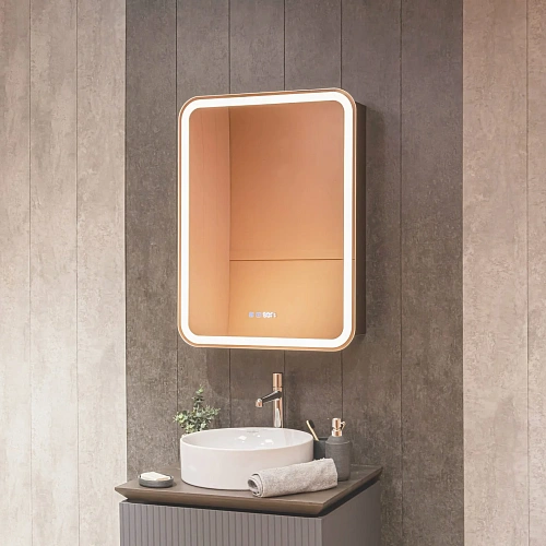 Зеркальный шкаф AQUAme AQM9204 левый, с подсветкой, подогревом и часами, корпус антрацит Зеркальный шкаф AQUAme AQM9204 левый, с подсветкой, подогревом и часами, корпус антрацит