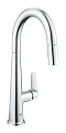 Смеситель для кухни GROHE Veletto, C-образный высокий выдвижной излив, хром (30419000) Смеситель для кухни GROHE Veletto, C-образный высокий выдвижной излив, хром (30419000)