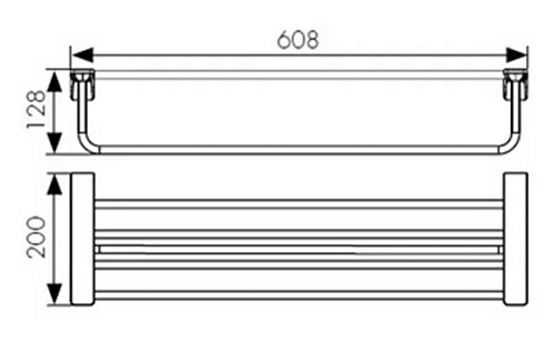 Полотенцедержатель Kaiser KH-4509 бронза цинк Полотенцедержатель Kaiser KH-4509 бронза цинк