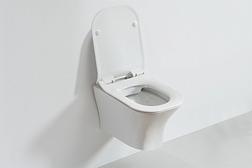 Унитаз подвесной Orange C02-100w безободковый, сиденье с микролифтом Унитаз подвесной Orange C02-100w безободковый, сиденье с микролифтом