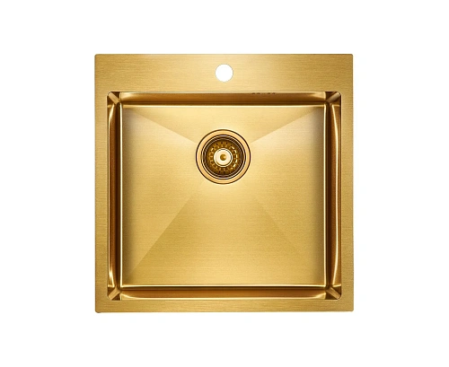 Кухонная мойка Paulmark KRONER 51, PM215151-BG, брашированное золото, 510х510мм Кухонная мойка Paulmark KRONER 51, PM215151-BG, брашированное золото, 510х510мм