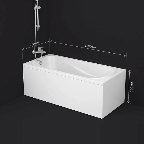 Акриловая ванна AM.PM Sense W76A-150-070W-A А0 150х70, см Акриловая ванна AM.PM Sense W76A-150-070W-A А0 150х70, см