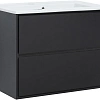 Тумба под раковину Aquanet Милан 80 черный глянец 00269303 подвесная Тумба под раковину Aquanet Милан 80 черный глянец 00269303 подвесная