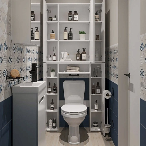 Шкаф DIWO Суздаль 87 для туалета, верхний 569236 Шкаф DIWO Суздаль 87 для туалета, верхний 569236