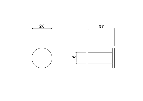 Крючок Aquatek ЛИРА AQ4401MB черный матовый Крючок Aquatek ЛИРА AQ4401MB черный матовый