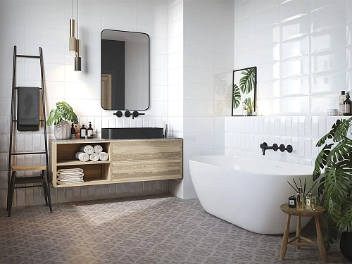 Плитка керамическая Cersanit Evolution кирпичи белый рельеф 20x44 EVG053 Плитка керамическая Cersanit Evolution кирпичи белый рельеф 20x44 EVG053