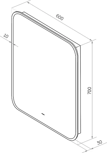 Комплект мебели DIWO Элиста 60 чёрный мрамор, с раковиной Moduo 50 Square в стиле лофт, подвесная (г 554739 Комплект мебели DIWO Элиста 60 чёрный мрамор, с раковиной Moduo 50 Square в стиле лофт, подвесная (г 554739