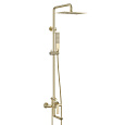 Душевая система Lemark Ursus LM7262BG с регулируемой высотой штанги, брашированное золото Душевая система Lemark Ursus LM7262BG с регулируемой высотой штанги, брашированное золото