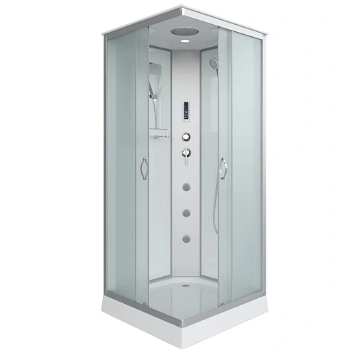 Душевая кабина Niagara Classic NG-1101-14F (900х900х2150) низкий поддон (13см) стекло матовое с полкой 11011423F Душевая кабина Niagara Classic NG-1101-14F (900х900х2150) низкий поддон (13см) стекло матовое с полкой 11011423F