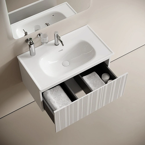 Шкаф-пенал SANCOS Code PCD35W 350х350х1650 мм белый, подвесной Шкаф-пенал SANCOS Code PCD35W 350х350х1650 мм белый, подвесной