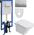 Комплект Унитаз подвесной STWORKI Хальмстад SETK2804-0606-001-1-6000 с микролифтом + Система инсталл 561441 Комплект Унитаз подвесной STWORKI Хальмстад SETK2804-0606-001-1-6000 с микролифтом + Система инсталл 561441
