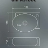 Раковина Gid N9100L 61103L подвесная белая 43.5x30x13 Раковина Gid N9100L 61103L подвесная белая 43.5x30x13