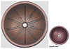 Картинка анонса товара «раковина медная bronze de luxe r308, цвет - desert rose (пустынная роза), 42 х 42 х 15 см r308_desert_rose»