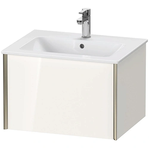 Тумба под раковину Duravit XVIU XV40250B122 подвесная 61 см белая/шампань Тумба под раковину Duravit XVIU XV40250B122 подвесная 61 см белая/шампань