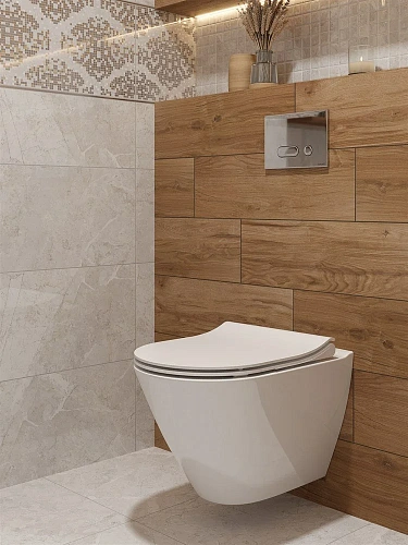 Бордюр Cersanit Dallas светло-серый 6x60 DA1L521 Бордюр Cersanit Dallas светло-серый 6x60 DA1L521