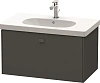 Тумба под раковину Duravit Brioso BR404604949 подвесная 82 см графит