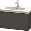 Тумба под раковину Duravit Brioso BR404604949 подвесная 82 см графит Тумба под раковину Duravit Brioso BR404604949 подвесная 82 см графит