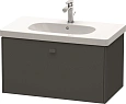 Тумба под раковину Duravit Brioso BR404604949 подвесная 82 см графит Тумба под раковину Duravit Brioso BR404604949 подвесная 82 см графит