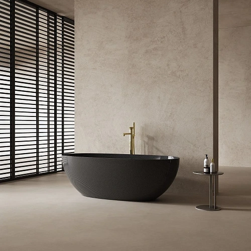 Ванна отдельностоящая ABBER AK9001-1.7 170x75 универсальная, черная, карбоновая Ванна отдельностоящая ABBER AK9001-1.7 170x75 универсальная, черная, карбоновая