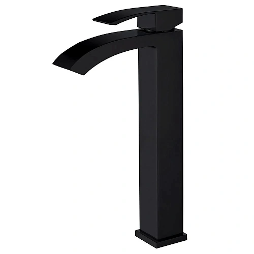 Смеситель для раковины ABBER Wasserfall AF8611B черный матовый Смеситель для раковины ABBER Wasserfall AF8611B черный матовый