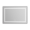 Картинка анонса товара «зеркало belbagno spc-kraft-985-685-tch-warm-nero 985x32x685 мм с подсветкой сенсорным выключателем и подогревом»