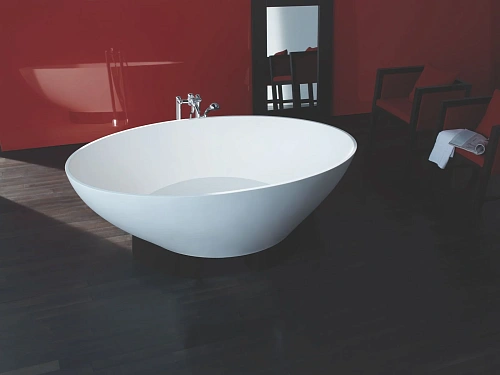 Ванна отдельностоящая Kolpa-San TRISTAN FS 196x117 815980 из искусственного камня kerrock Ванна отдельностоящая Kolpa-San TRISTAN FS 196x117 815980 из искусственного камня kerrock