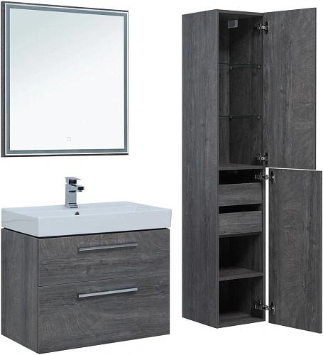 Тумба под раковину Aquanet Nova 75 дуб рошелье (2 ящика) 00242260 Тумба под раковину Aquanet Nova 75 дуб рошелье (2 ящика) 00242260