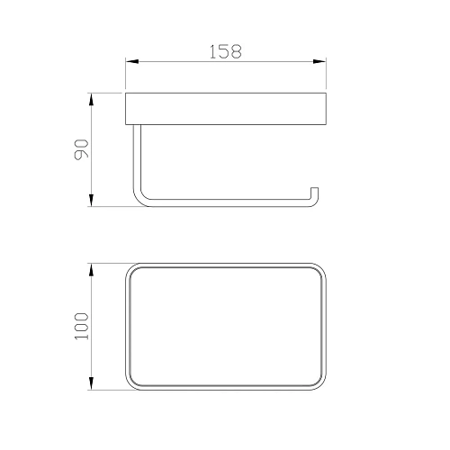 Держатель туалетной бумаги Wonzon & Woghand с полкой, хром (WW-9536) Держатель туалетной бумаги Wonzon & Woghand с полкой, хром (WW-9536)