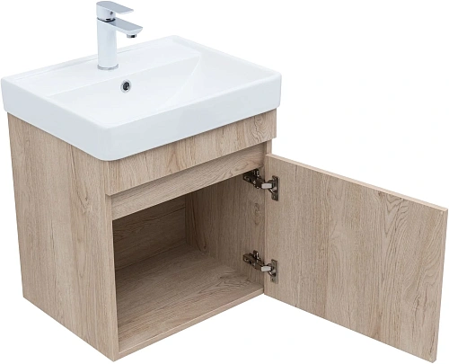 Тумба под раковину Aquanet Оптима 50 00344802 дуб светлый Тумба под раковину Aquanet Оптима 50 00344802 дуб светлый