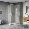 Душевой уголок STWORKI Карлстад 110x90 см профиль хром матовый, стекло матовое 459802 Душевой уголок STWORKI Карлстад 110x90 см профиль хром матовый, стекло матовое 459802