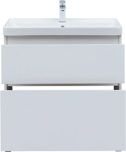 Тумба под раковину Aquanet Вега 80 00344123 напольная, белый глянец Тумба под раковину Aquanet Вега 80 00344123 напольная, белый глянец