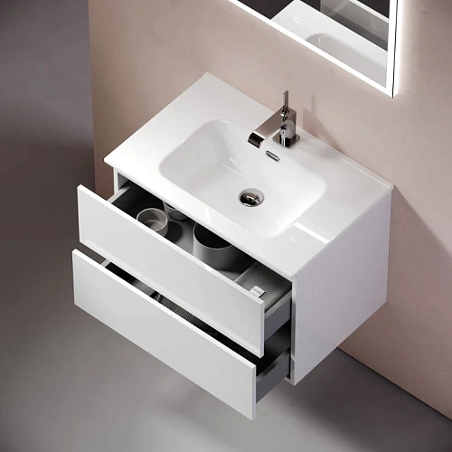 Тумба под раковину Sancos Urban UR70W 690х450х550 белый глянец, подвесная Тумба под раковину Sancos Urban UR70W 690х450х550 белый глянец, подвесная