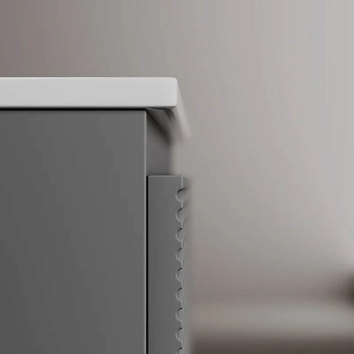 Тумба под раковину Sancos Folk FL100RGS правая 995х445х500 Grey soft, подвесная Тумба под раковину Sancos Folk FL100RGS правая 995х445х500 Grey soft, подвесная