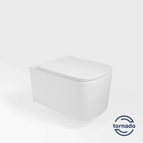 Унитаз подвесной Vincea Tornado Ultra VT1-32T, цвет белый, ультратонкое сиденье soft-close Унитаз подвесной Vincea Tornado Ultra VT1-32T, цвет белый, ультратонкое сиденье soft-close