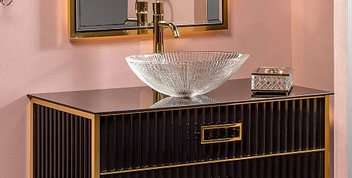 Столешница Boheme стекло 100см прямая BLACK 853-100-B Столешница Boheme стекло 100см прямая BLACK 853-100-B